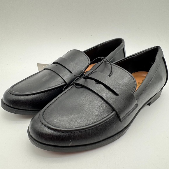 Kensie Shoes - Kensie Gitty Womens Penny Loafer Flats Black Slip On Shoes Size 7.5 New